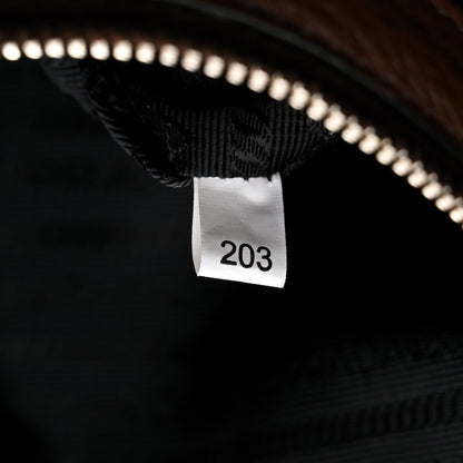 Prada Vitello Phenix Side Zip Shopping Tote Bruciato 7 of 11
