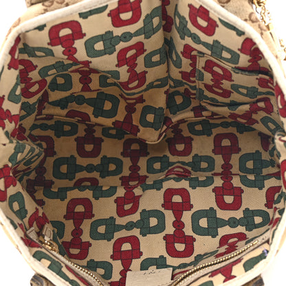 Gucci Monogram Small Jolicoeur Tote White 5 of 15
