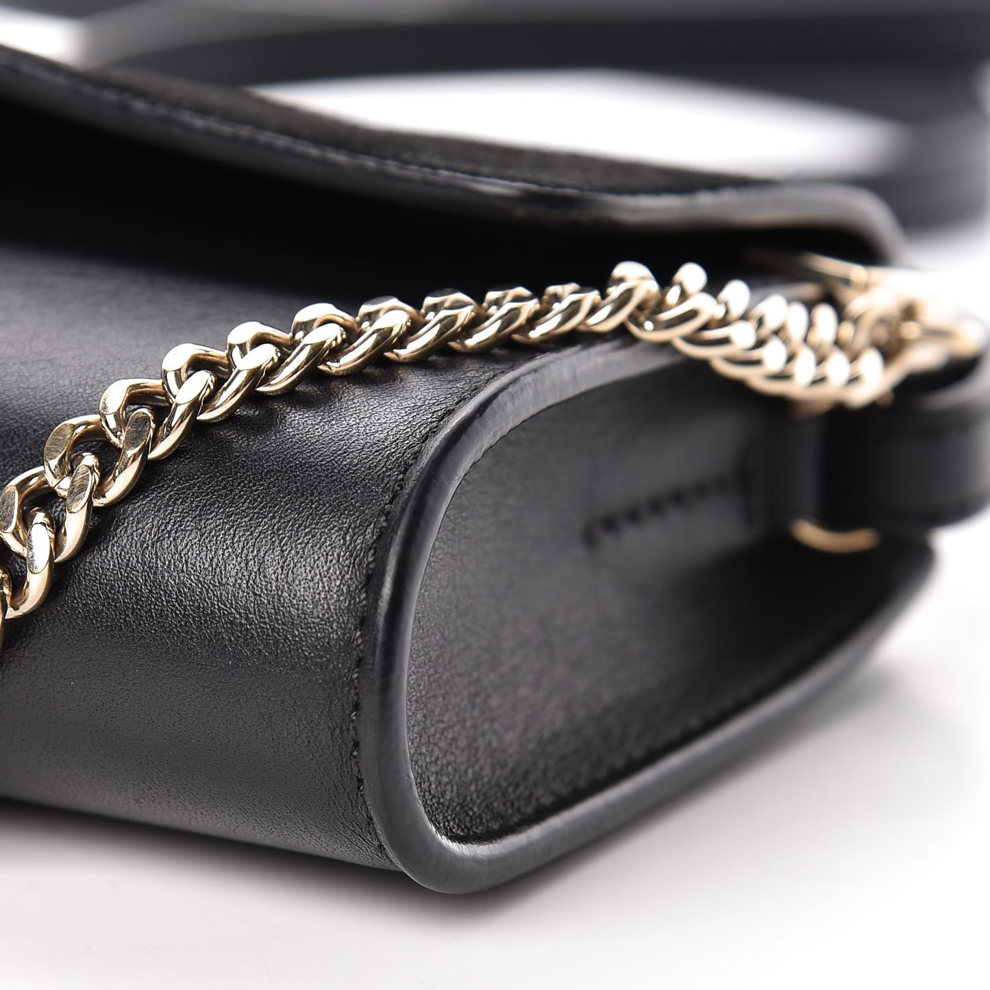 Suede Calfskin Mini Faye Shoulder Bag Black