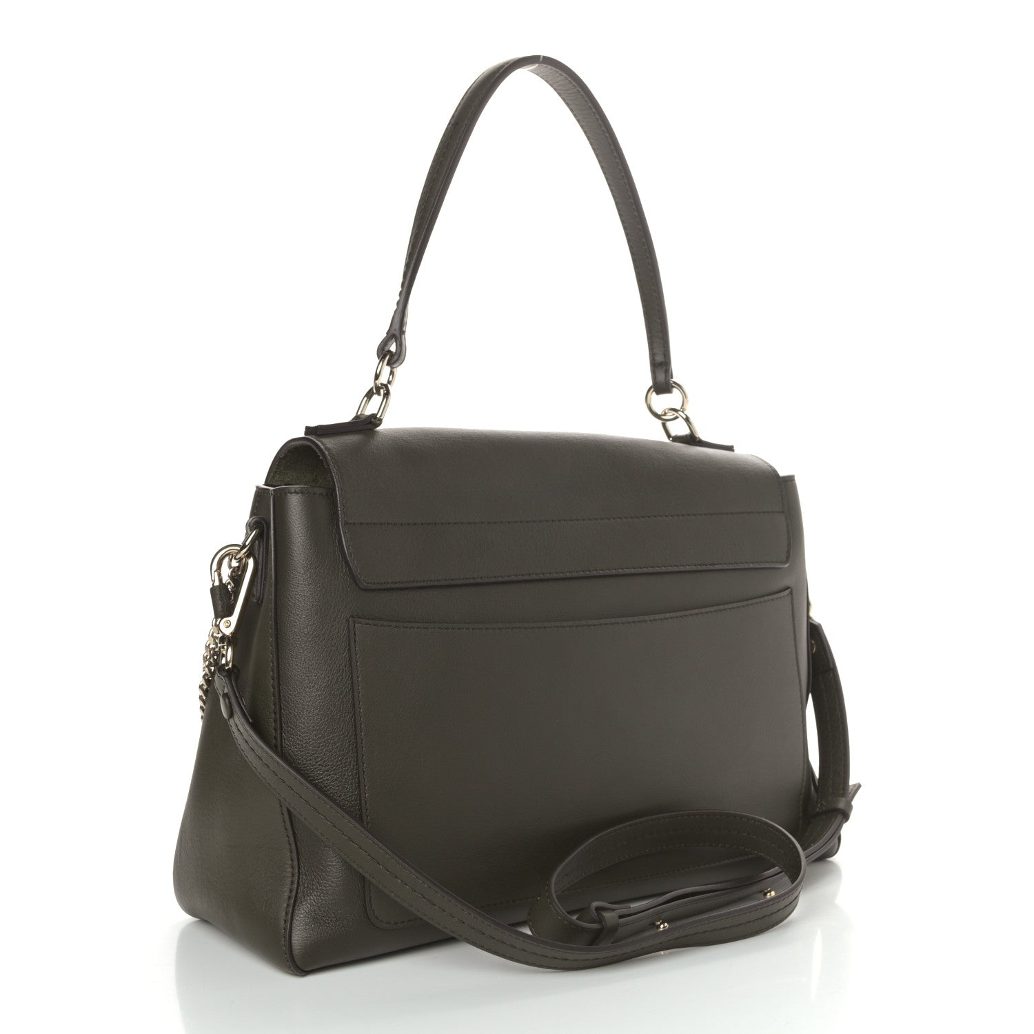 Chloe Calfskin Small Faye Day Shoulder Bag Deep Forest 3 of 10