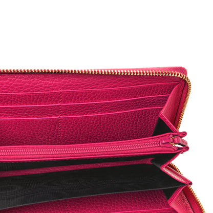 Gucci Dollar Calfskin GG Marmont Zip Around Wallet Box Pink 9 of 10