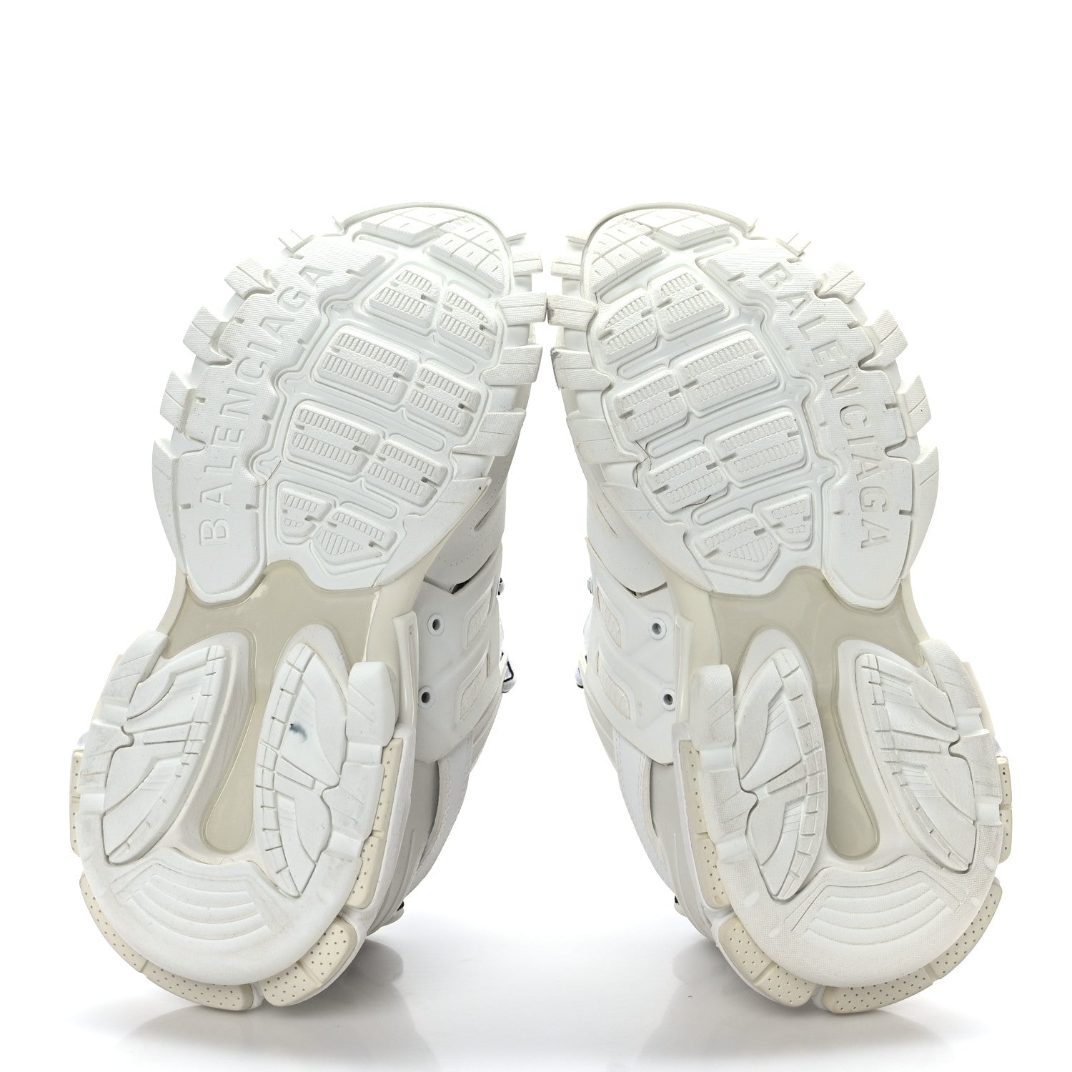 Balenciaga Rubber Fabric Bi-Color Womens Track Sneakers 36 White Black 6 of 7