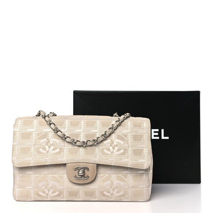 Chanel Nylon Medium Travel Flap Light Beige 3 of 10