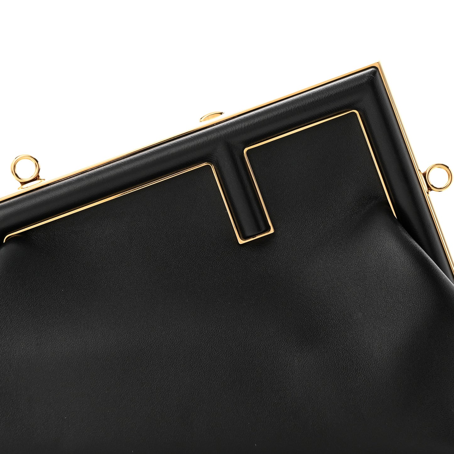 Shiny Nappa Small Fendi First Black