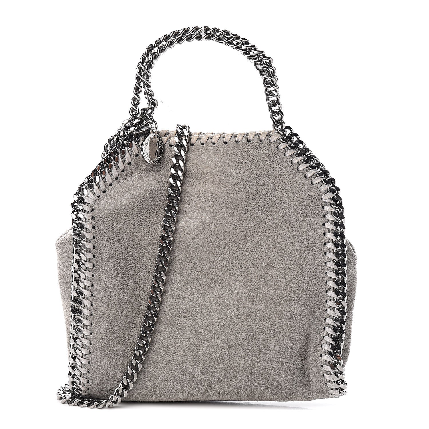 Stella McCartney Shaggy Deer Tiny Falabella Tote Grey 1 of 10