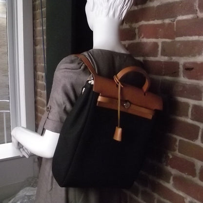 Hermes Toile Herbag Black 2 of 12