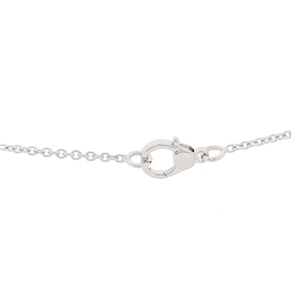 Hermes 18K White Gold Diamond Finesse Pendant Necklace 4 of 4