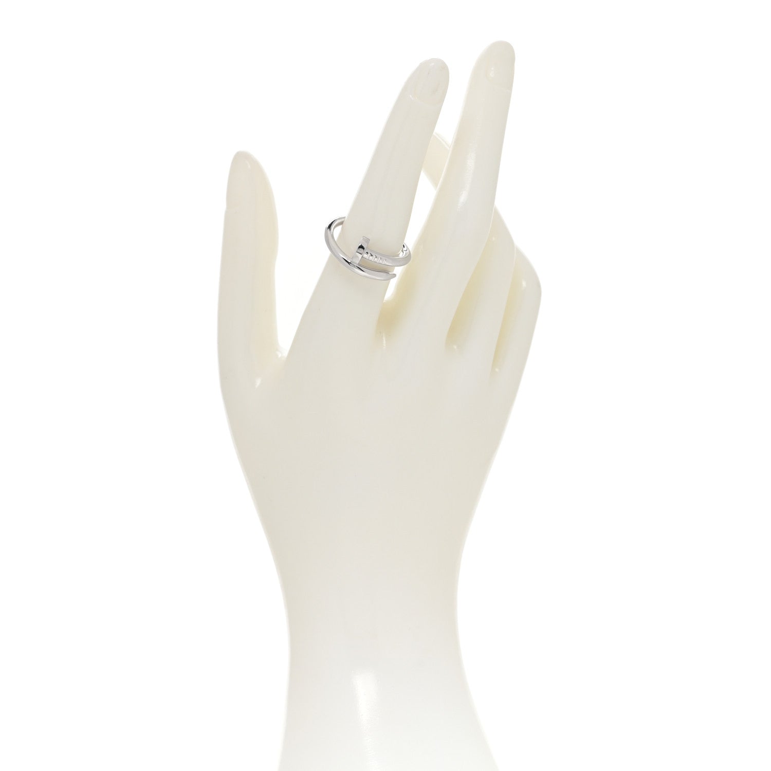 Cartier 18K White Gold Juste Un Clou Ring 57 8 2 of 4