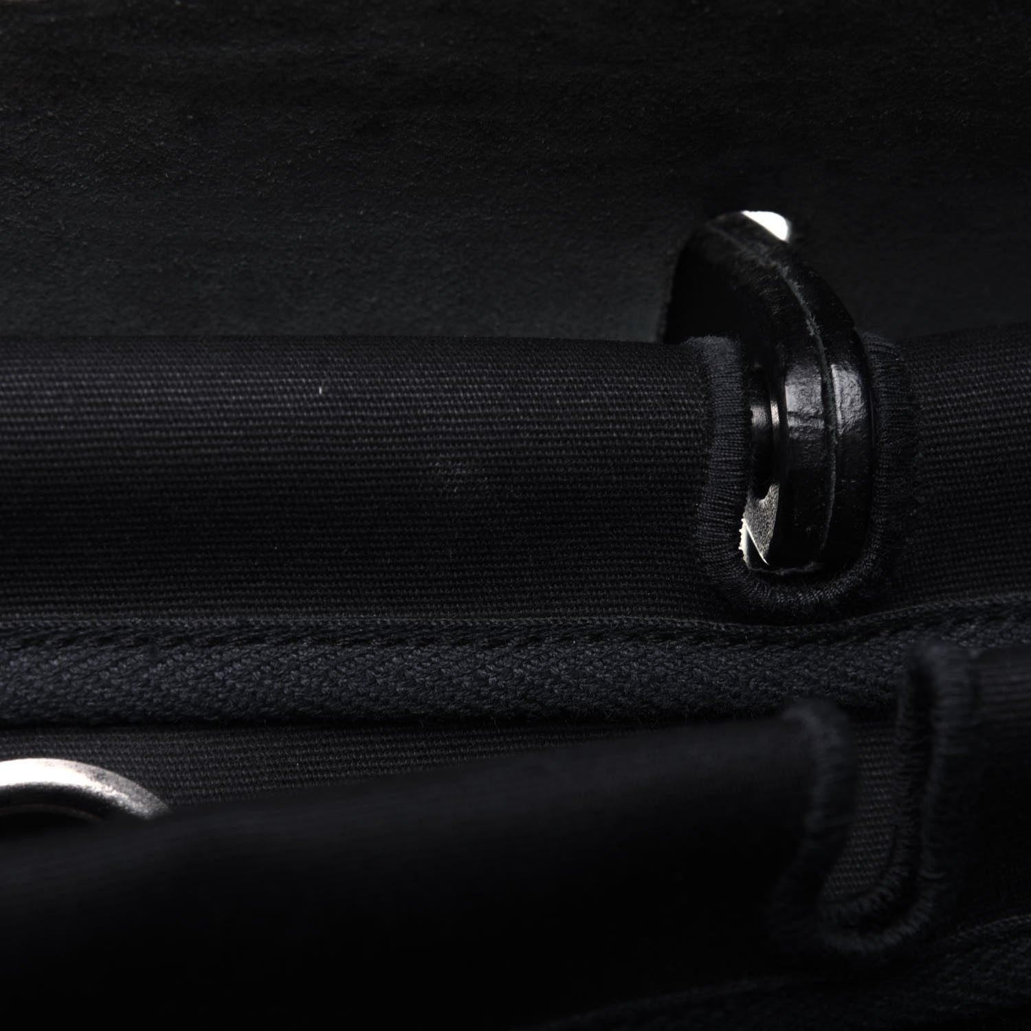 Hermes Toile Vache Calfskin Herbag 40 GM Black 9 of 30