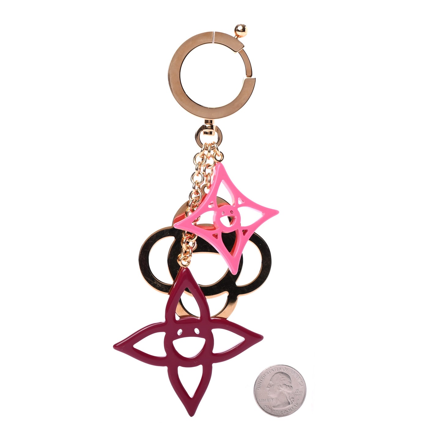 Cosmic Blossom Bag Charm Rose