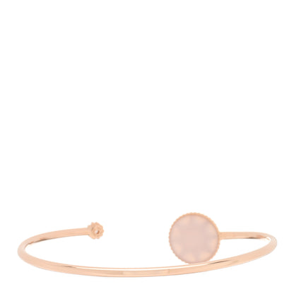 Christian Dior 18K Rose Gold Diamond Pink Opal Rose Des Vents Cuff Bracelet 2 of 4