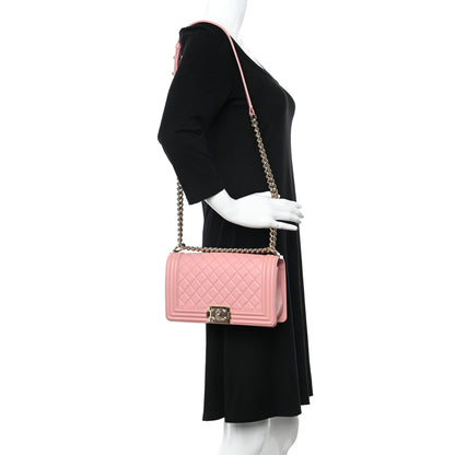 Chanel Calfskin Quilted Medium Boy Flap Pink 2 of 12