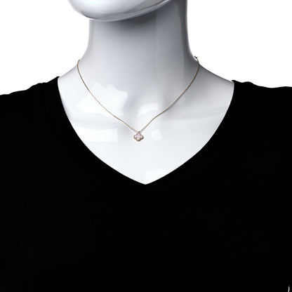 Van Cleef & Arpels 18K Yellow Gold Mother of Pearl Sweet Alhambra Pendant Necklace 2 of 8