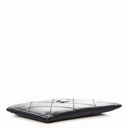 Chanel Lambskin Quilted Card Holder Black 3 of 9