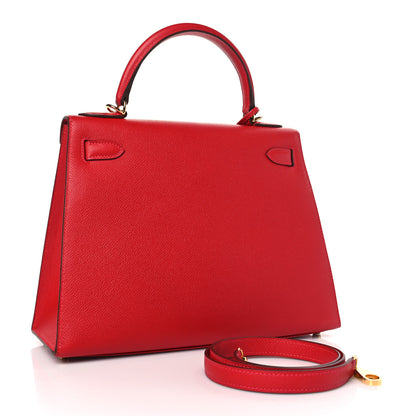 Hermes Epsom Kelly Sellier 28 Rouge Casaque 3 of 9