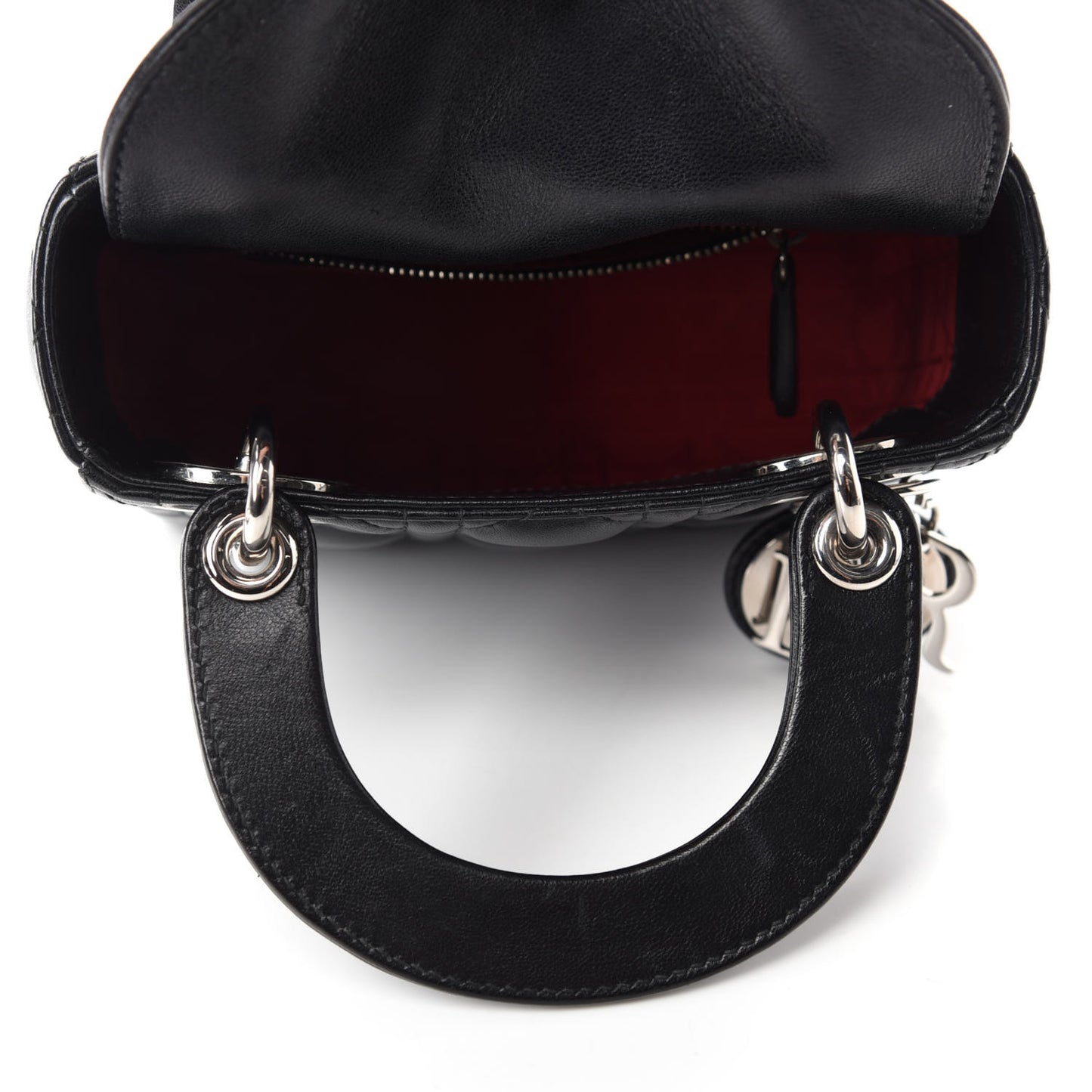 Lambskin Cannage Mini Lady Dior Black
