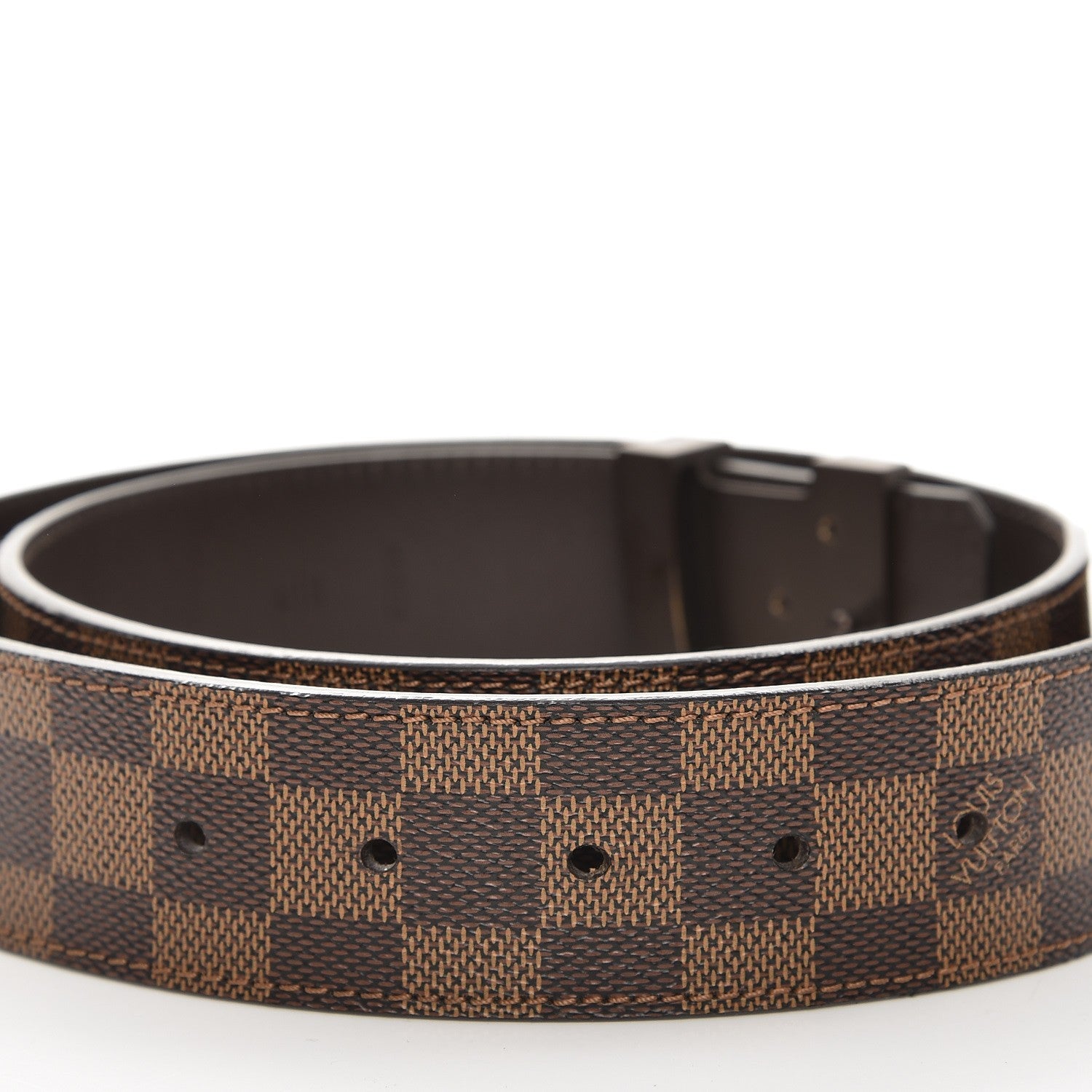 Louis Vuitton Damier Ebene 40mm LV Initiales Belt 85 34 3 of 10