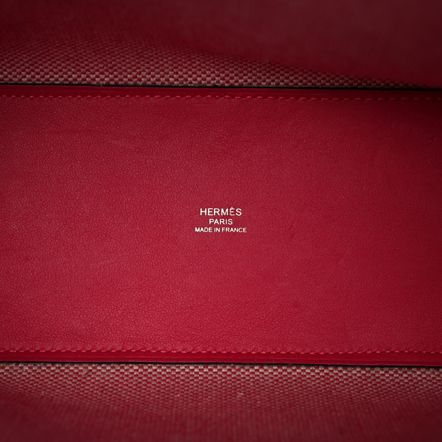 Hermes Swift Toile H Cabas H En Biais 27 Ecru Framboise 6 of 10