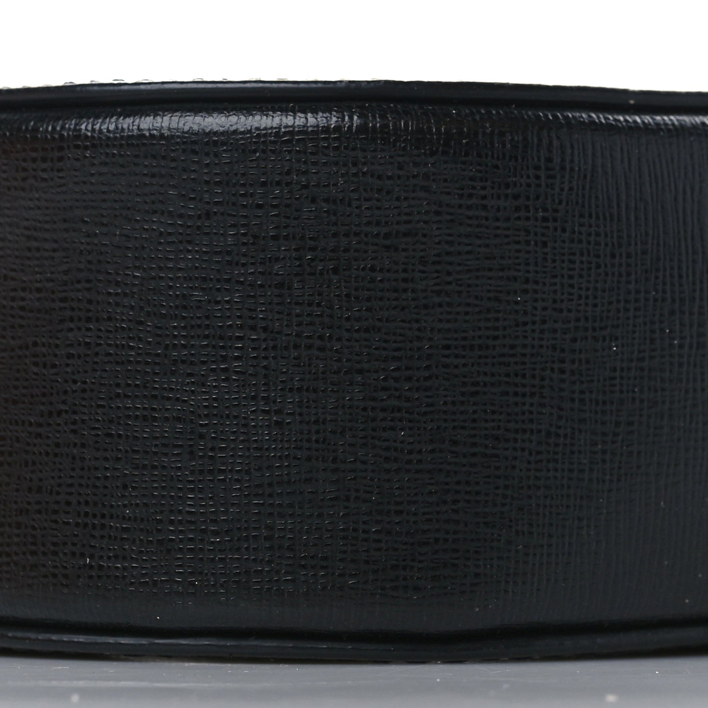 Saffiano Striped Diag Camera Bag Black White