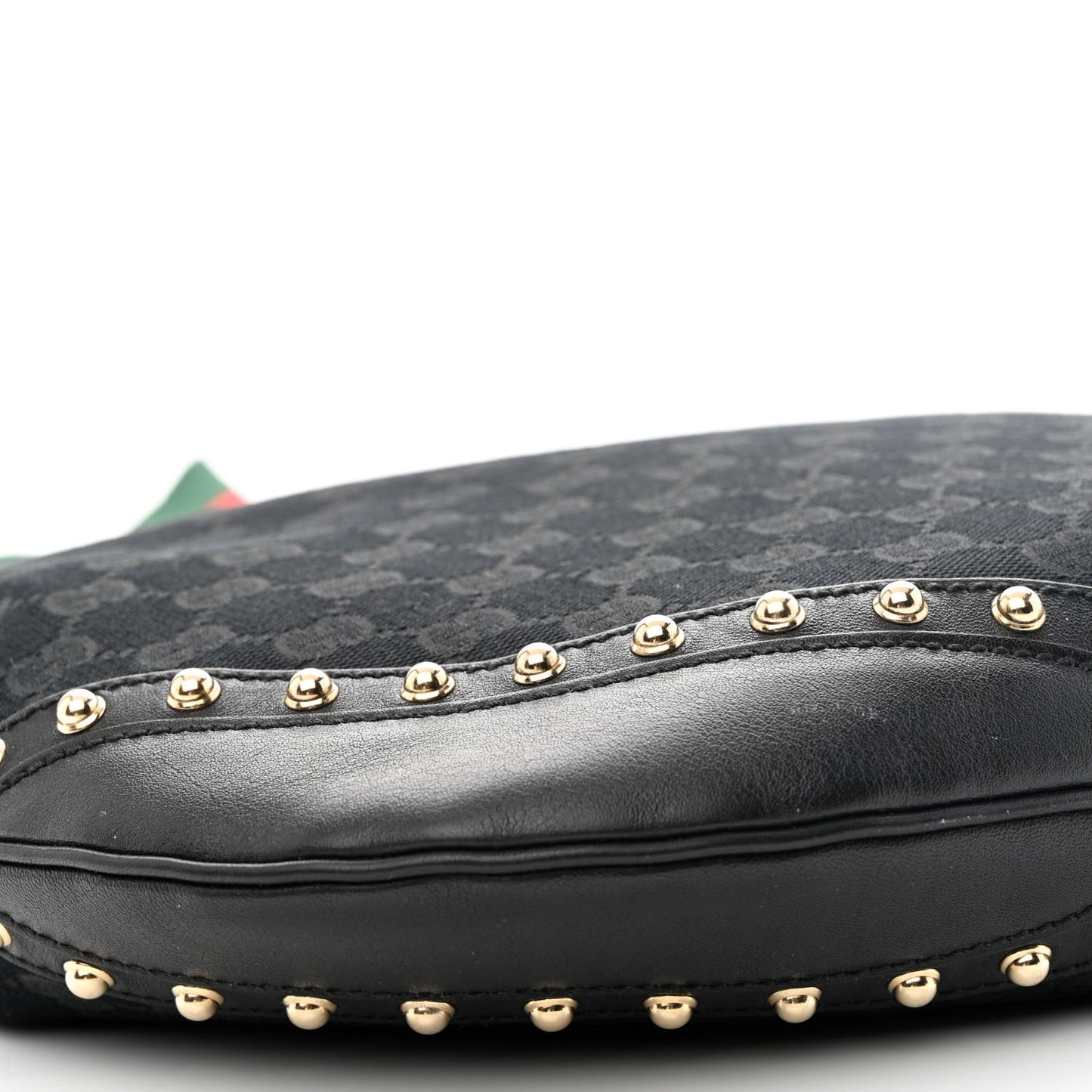 Monogram Pelham Studded Shoulder Bag Black
