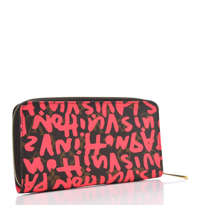 Louis Vuitton Monogram Graffiti Zippy Wallet Fuchsia 3 of 7
