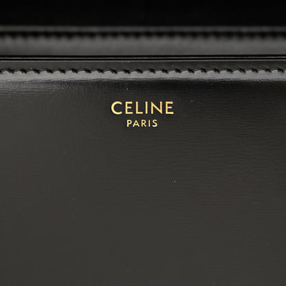 Celine Shiny Calfskin Teen Triomphe Black 6 of 12