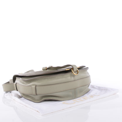 Chloe Grained Calfskin Medium Marcie Saddle Bag Baobab Green 4 of 7