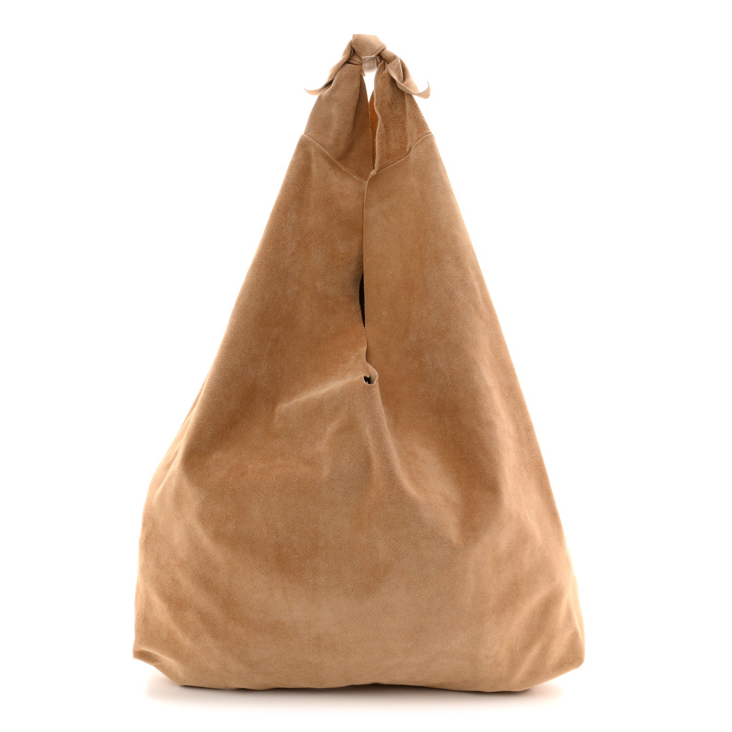 The Row Suede Bindle Bag Warm Beige 2 of 17