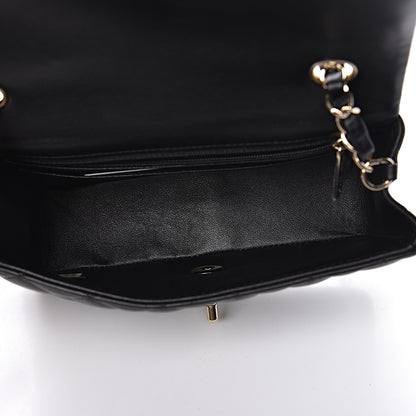 Chanel Lambskin Quilted Mini Rectangular Flap Black 5 of 12