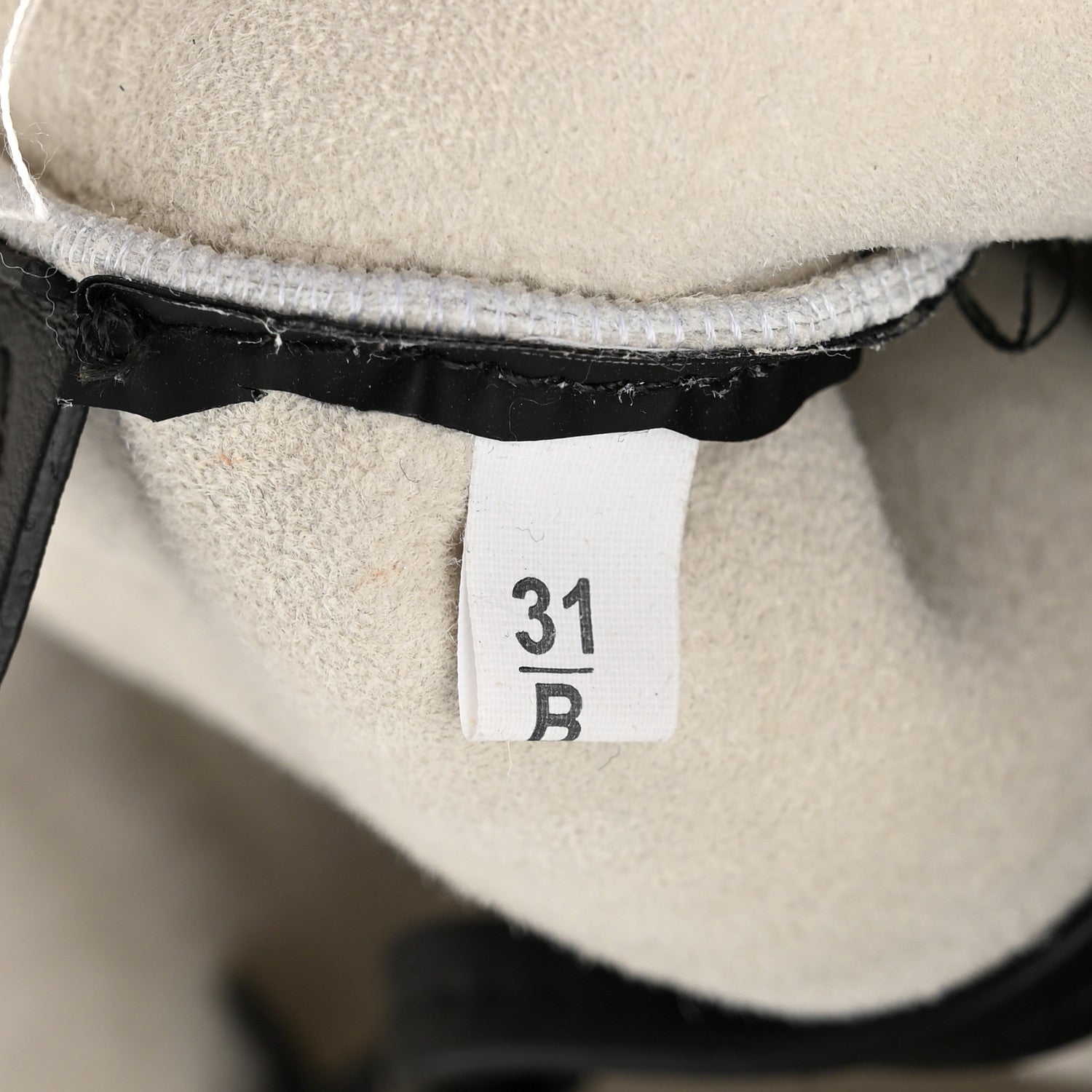 Prada Shearling Logo Tote White Black 8 of 11
