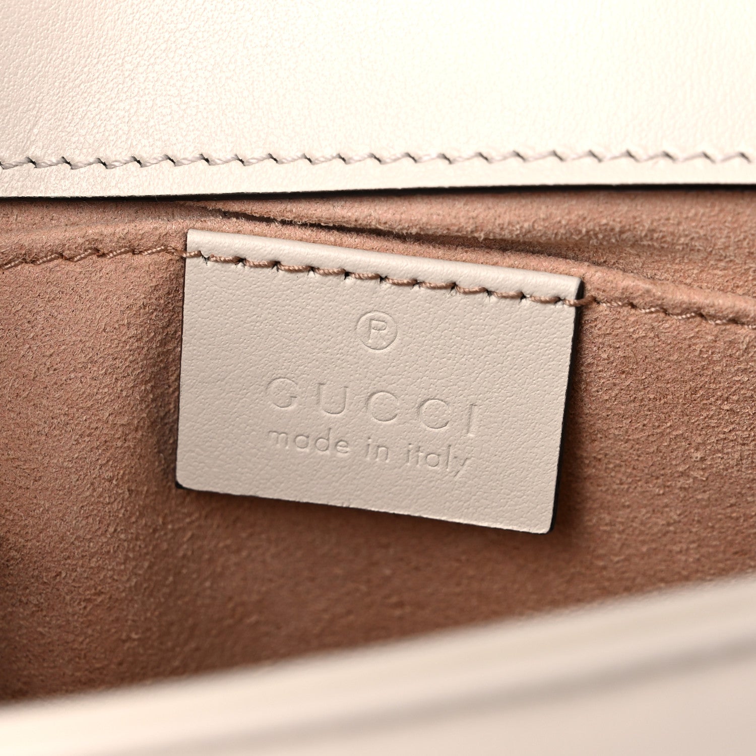 Gucci Calfskin Matelasse Mini GG Marmont Shoulder Bag White 6 of 9