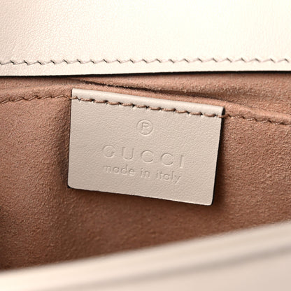 Gucci Calfskin Matelasse Mini GG Marmont Shoulder Bag White 6 of 9
