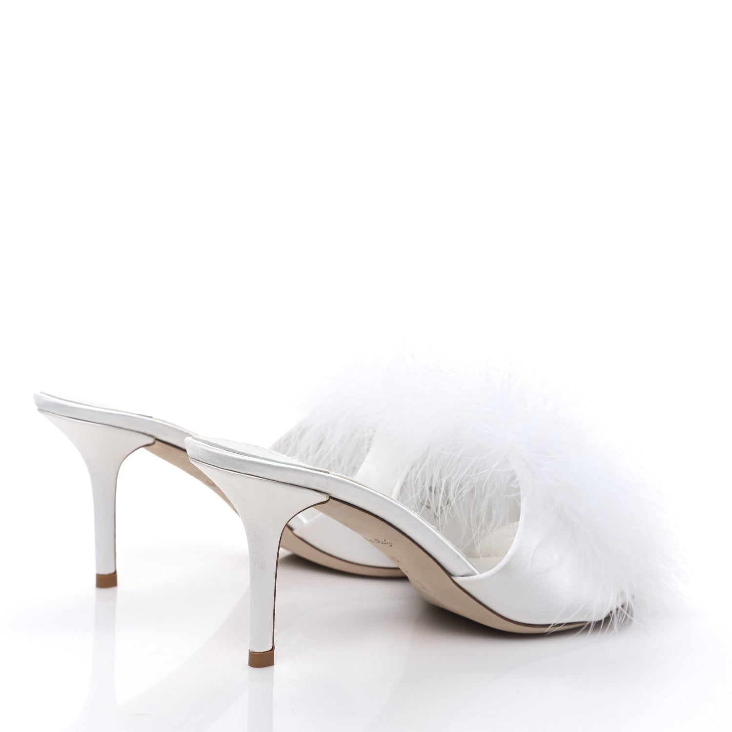 Louis Vuitton Marabou Crystal LV Marilyn Mule 40 White 4 of 8