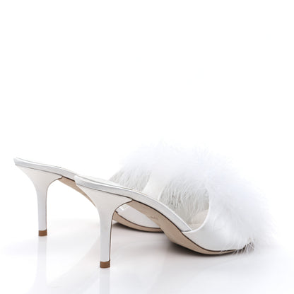 Louis Vuitton Marabou Crystal LV Marilyn Mule 40 White 4 of 8