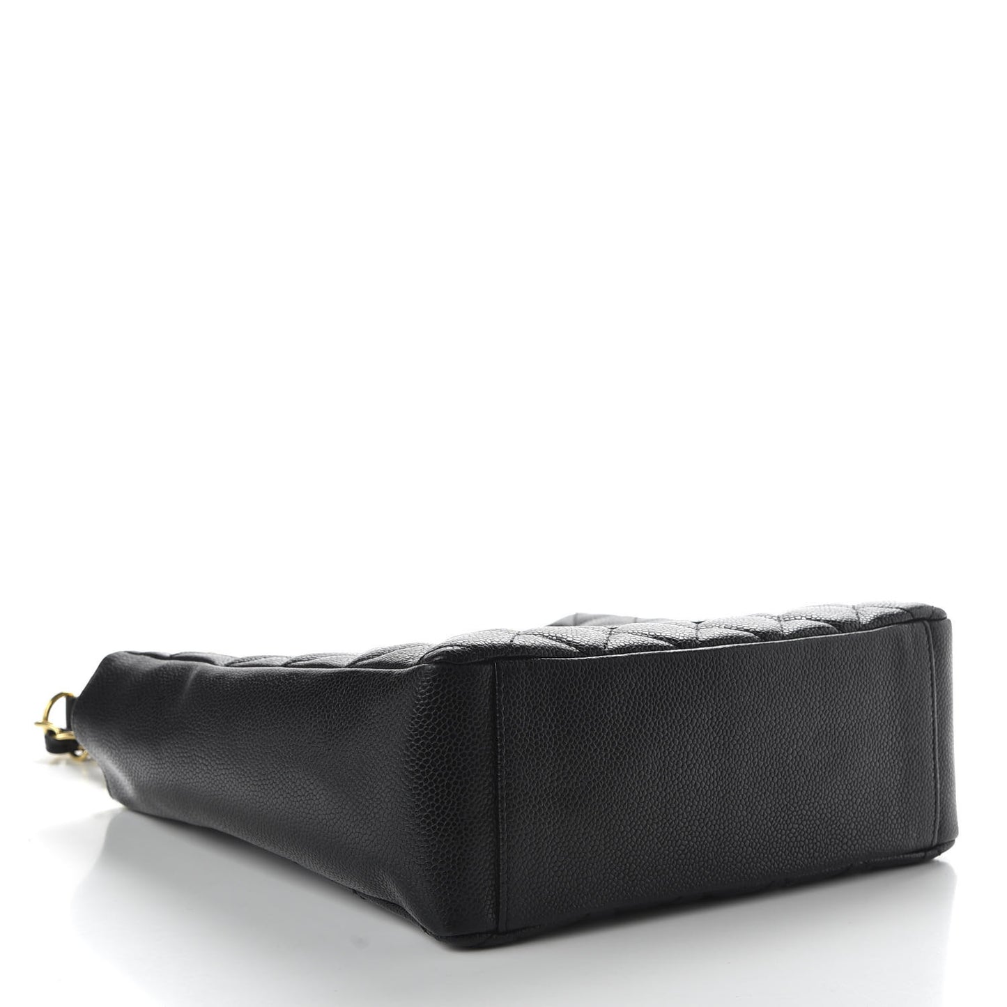 Caviar Quilted Petit Shopping Tote PST Black