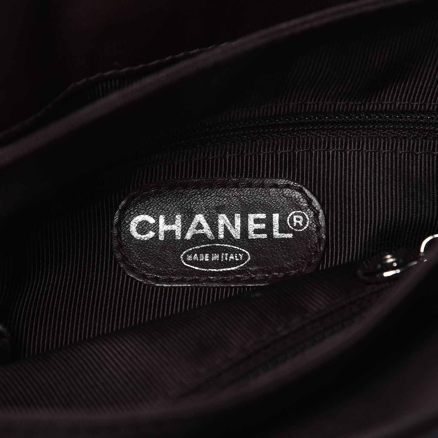 Lambskin Quilted Backpack Brown