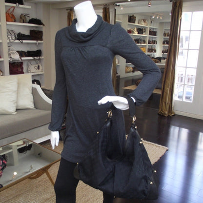 Gucci Monogram Large Jockey Hobo Black 2 of 11