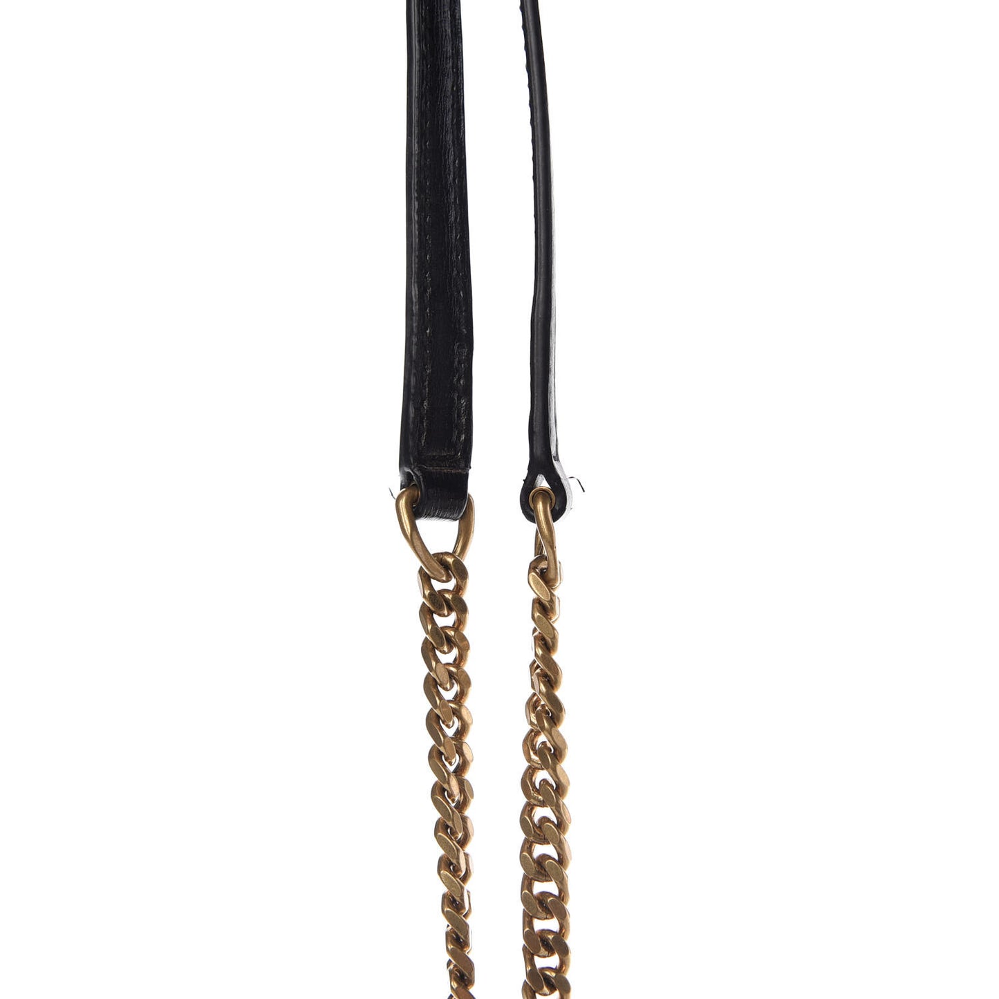 Calfskin Monogram Sunset Chain Wallet Black