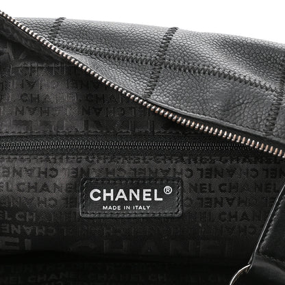 Chanel Caviar Square Stitched Bowler Black 5 of 9