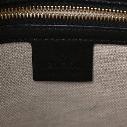 Gucci X BALENCIAGA Calfskin Logo Print Medium Jackie 1961 Hobo Black 6 of 9