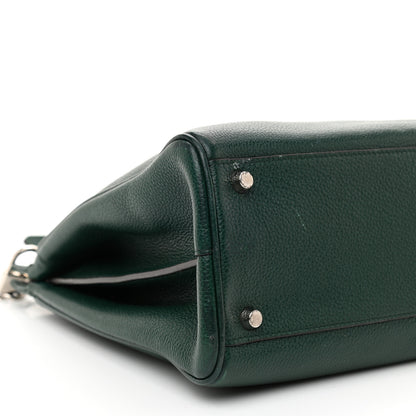 Gucci Grainy Calfskin Medium Zumi Top Handle Bag Vintage Green 10 of 11