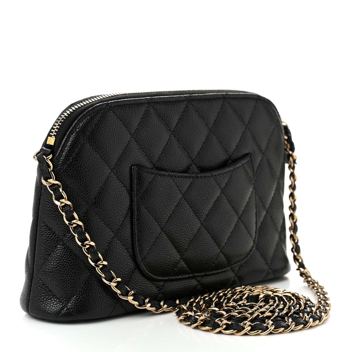 Chanel Caviar Quilted Classic Clutch with Chain Black 2 of 11