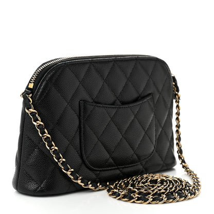 Chanel Caviar Quilted Classic Clutch with Chain Black 2 of 11