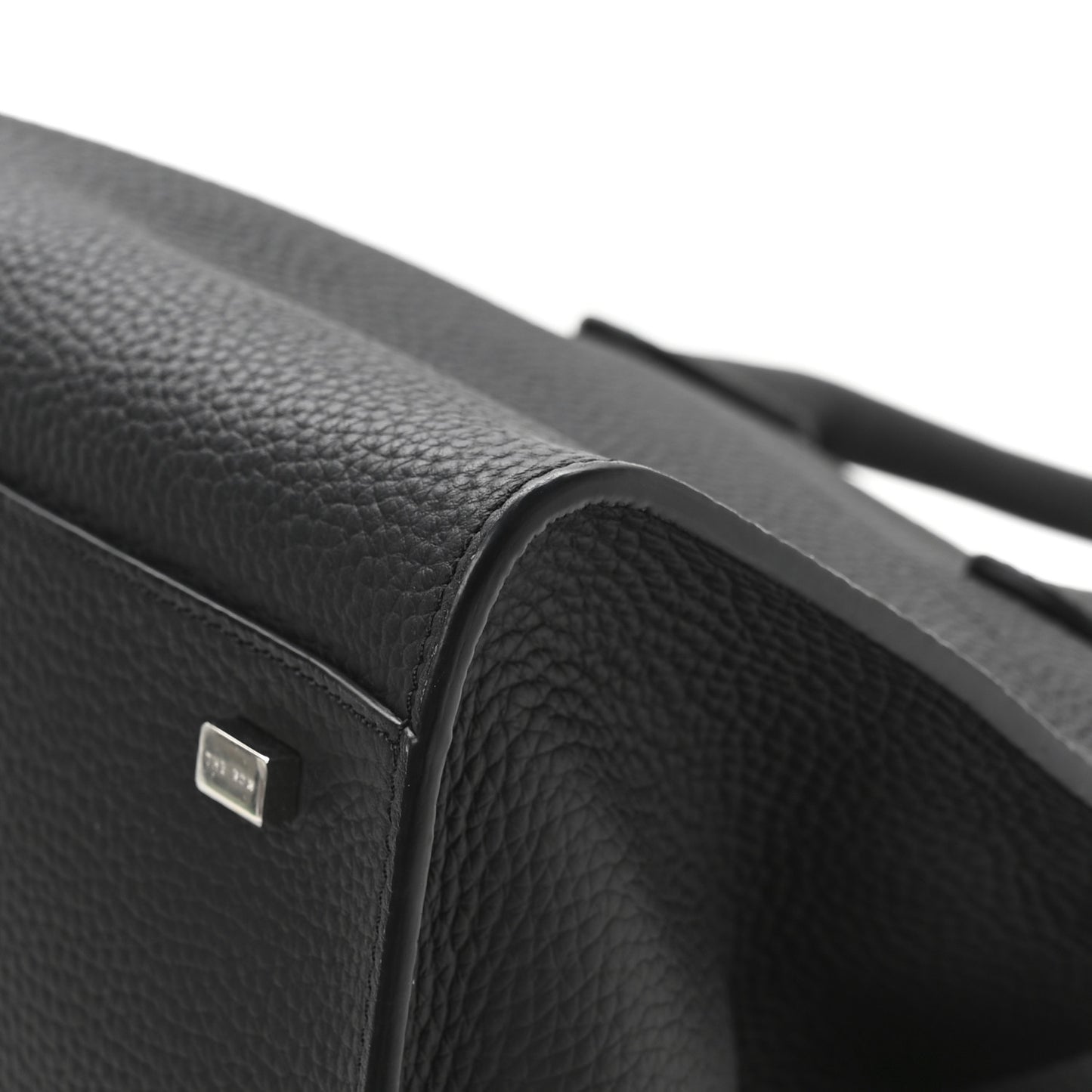 Grained Calfskin Soft Margaux 10 Bag Black