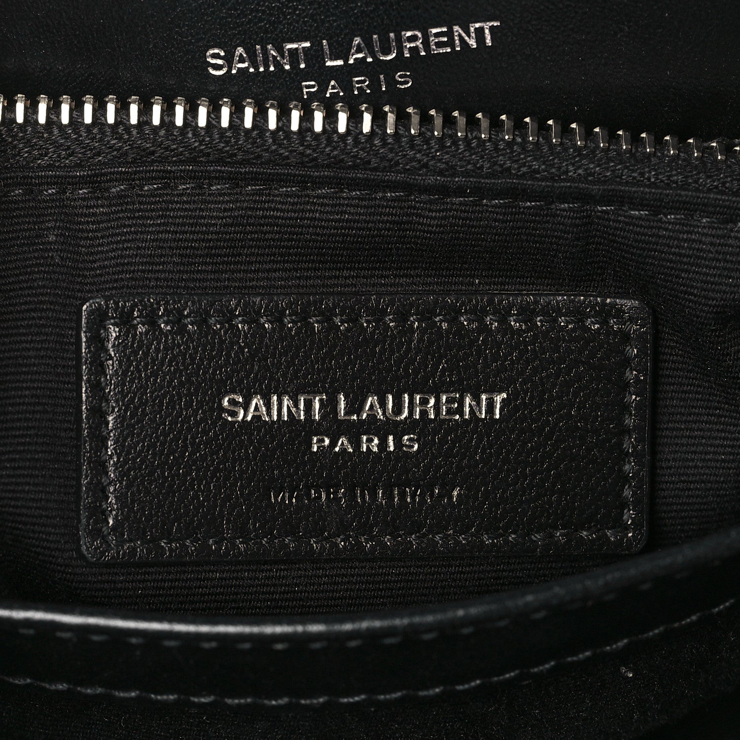 Saint Laurent Calfskin Y Quilted Monogram Toy Loulou Crossbody Bag Black 6 of 9