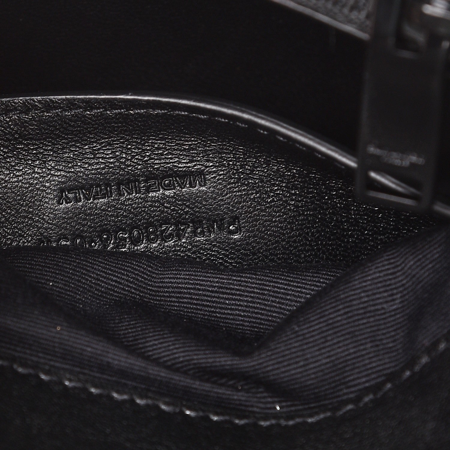 Saint Laurent Sheepskin Matelasse Chevron Monogram Medium College Bag Black 8 of 8
