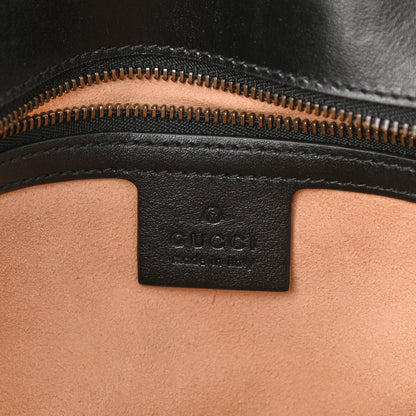Gucci Calfskin Matelasse Small GG Marmont Shoulder Bag Black 5 of 7