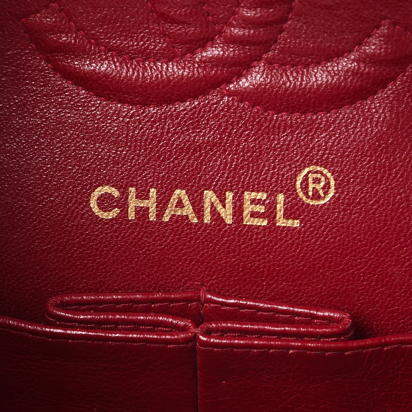 Lambskin Quilted Small Double Flap Red