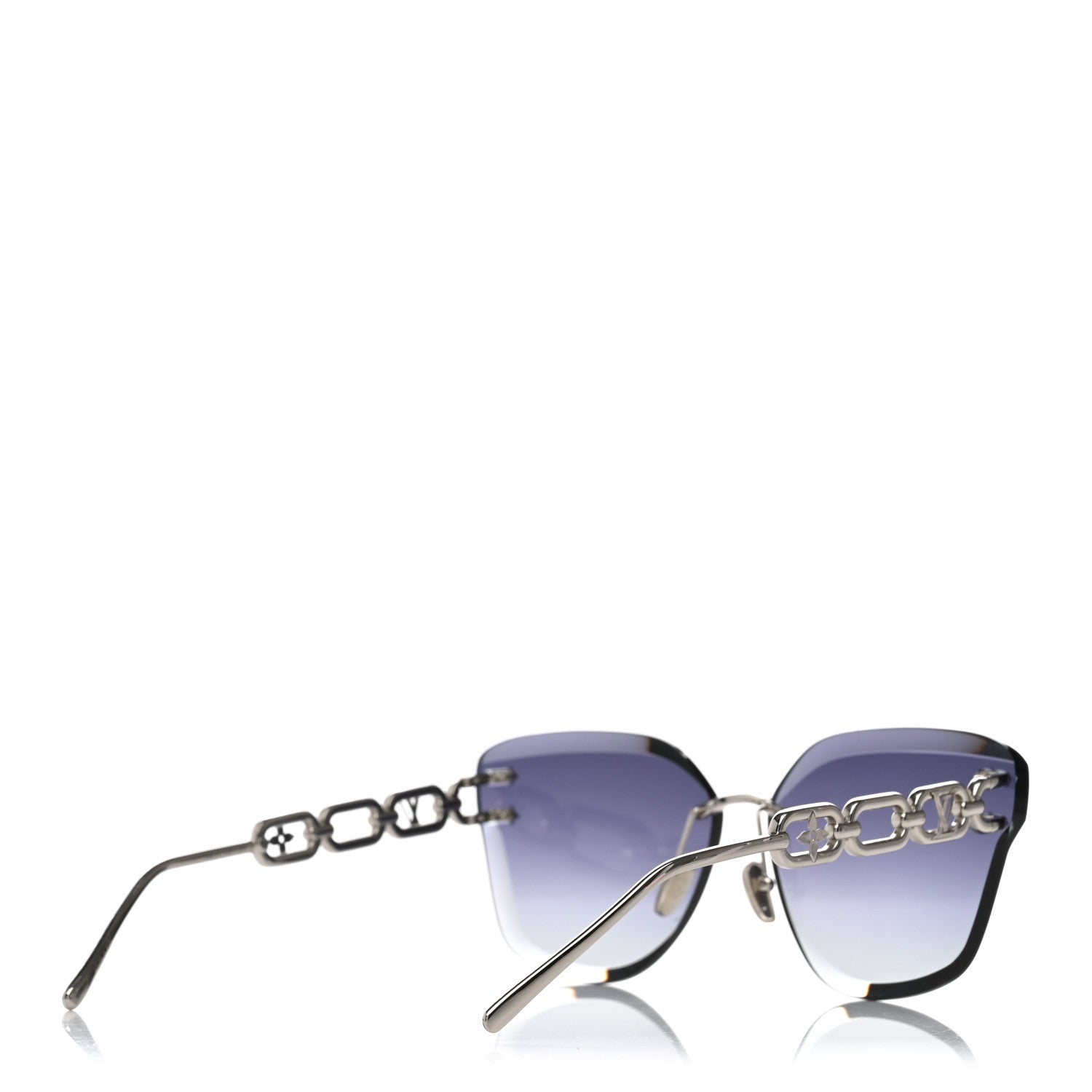 Louis Vuitton Metal LV Jewel Sunglasses Z2142U Silver Grey 4 of 7