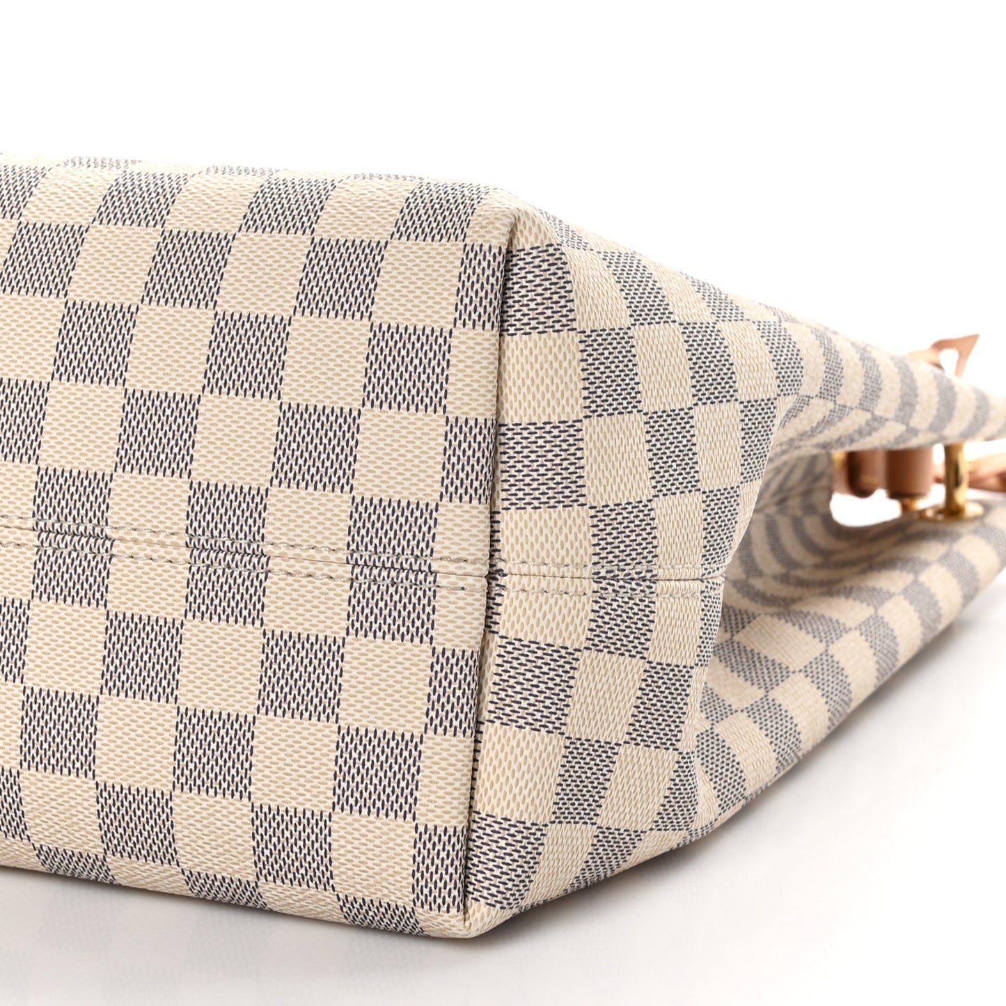 LOUIS VUITTON Damier Azur Graceful MM Rose Ballerine